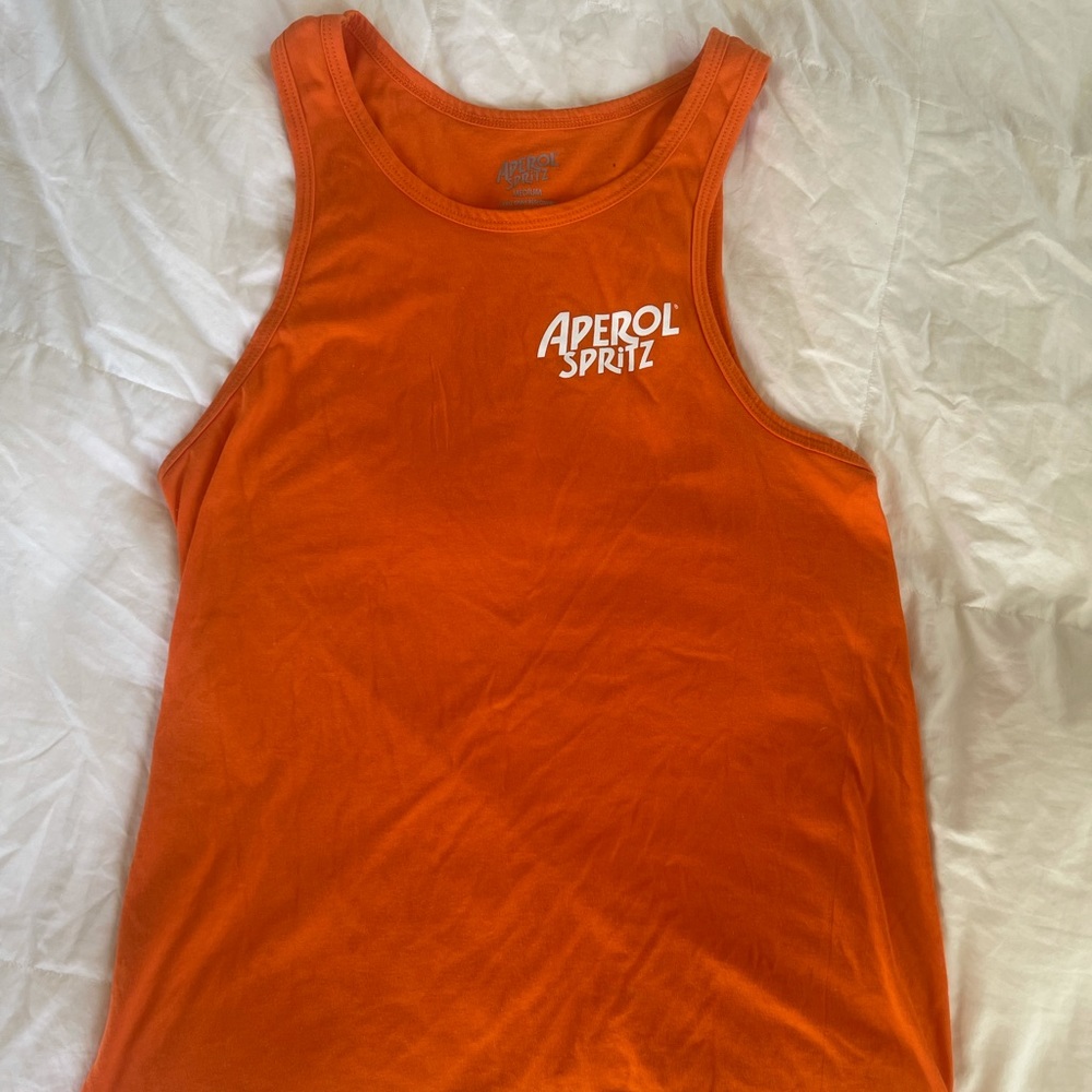 2/$10 BUNDLE Unisex Aperol Spritz Orange Tank Top Size M